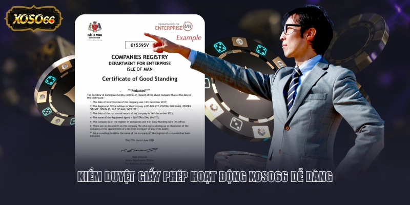 Kiểm duyệt giấy phép hoạt động XOSO66 dễ dàng